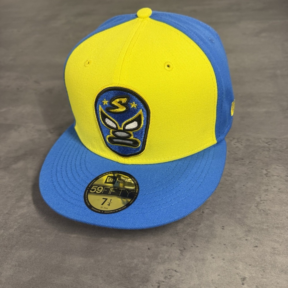 Sacramento River Cats Dorados Sacramento Hat New Era Cap 59Fifty 7 1/4‎ Luchador